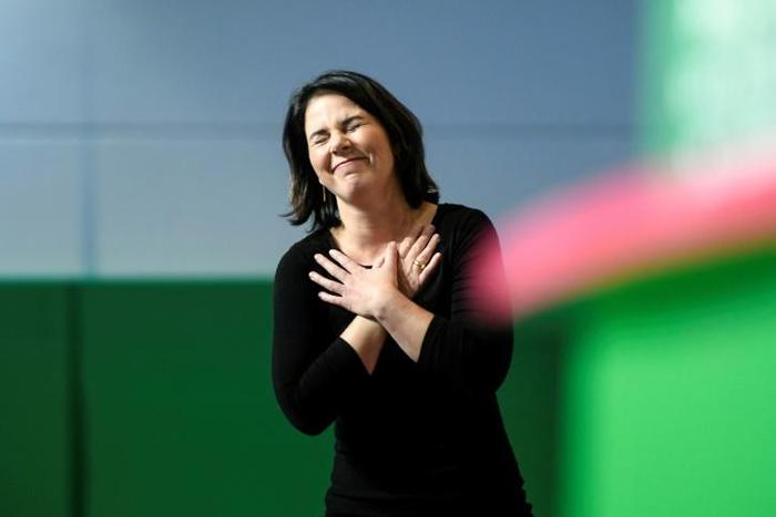 Annalena Baerbock and co-leader Robert Habeck have led the Greens to electoral breakthroughs in both regional and European elections
