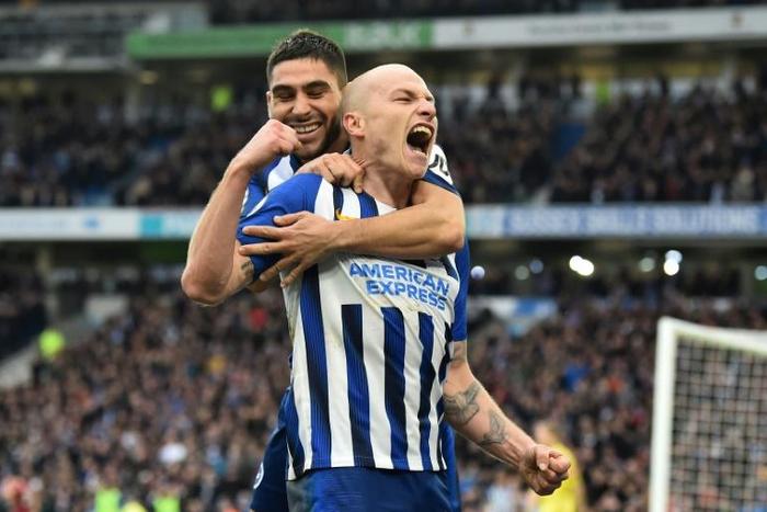 Magnificent Mooy: Aaron Mooy's strike gave Brighton breathing space against Bournemouth