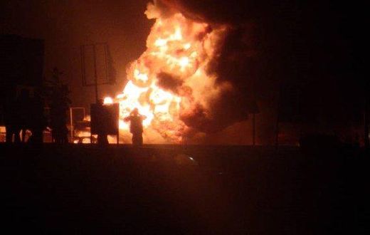 3 fuel tankers burst into flames at Buipe