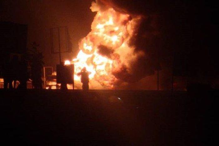 3 fuel tankers burst into flames at Buipe