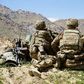 In this file photo taken on June 6, 2019, US soldiers look out over hillsides in Nerkh district of Wardak province; US and Afghan troops have come under "direct fire" in eastern Afghanistan, a US military official says