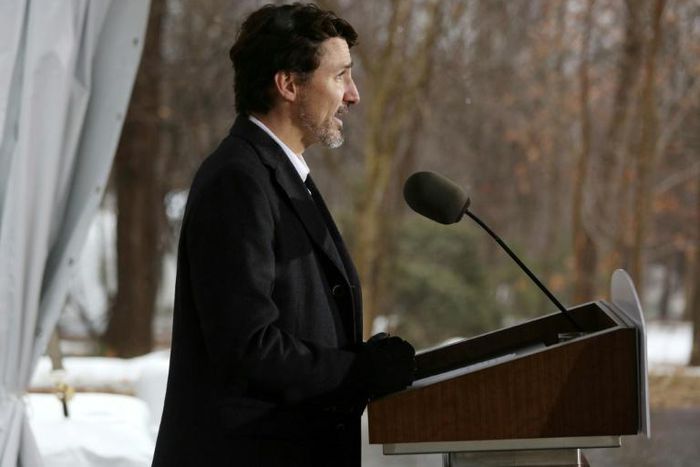 The money will go specifically to clean up orphaned wells; pictured is Prime Minister Justin Trudeau on March 29, 2020