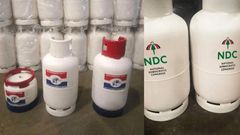 Photos: NDC and NPP-branded cylinders pop up ahead of 2020 elections