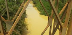 Birim River polluted