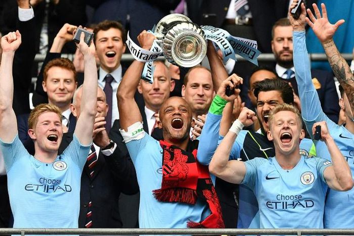 Manchester City are the reigning FA Cup and Premier League champions