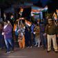 Celebrations outside the gates of Tihar Jail in New Delhi marked the execution of four men convicted of the 2012 gang-rape and murder of a student