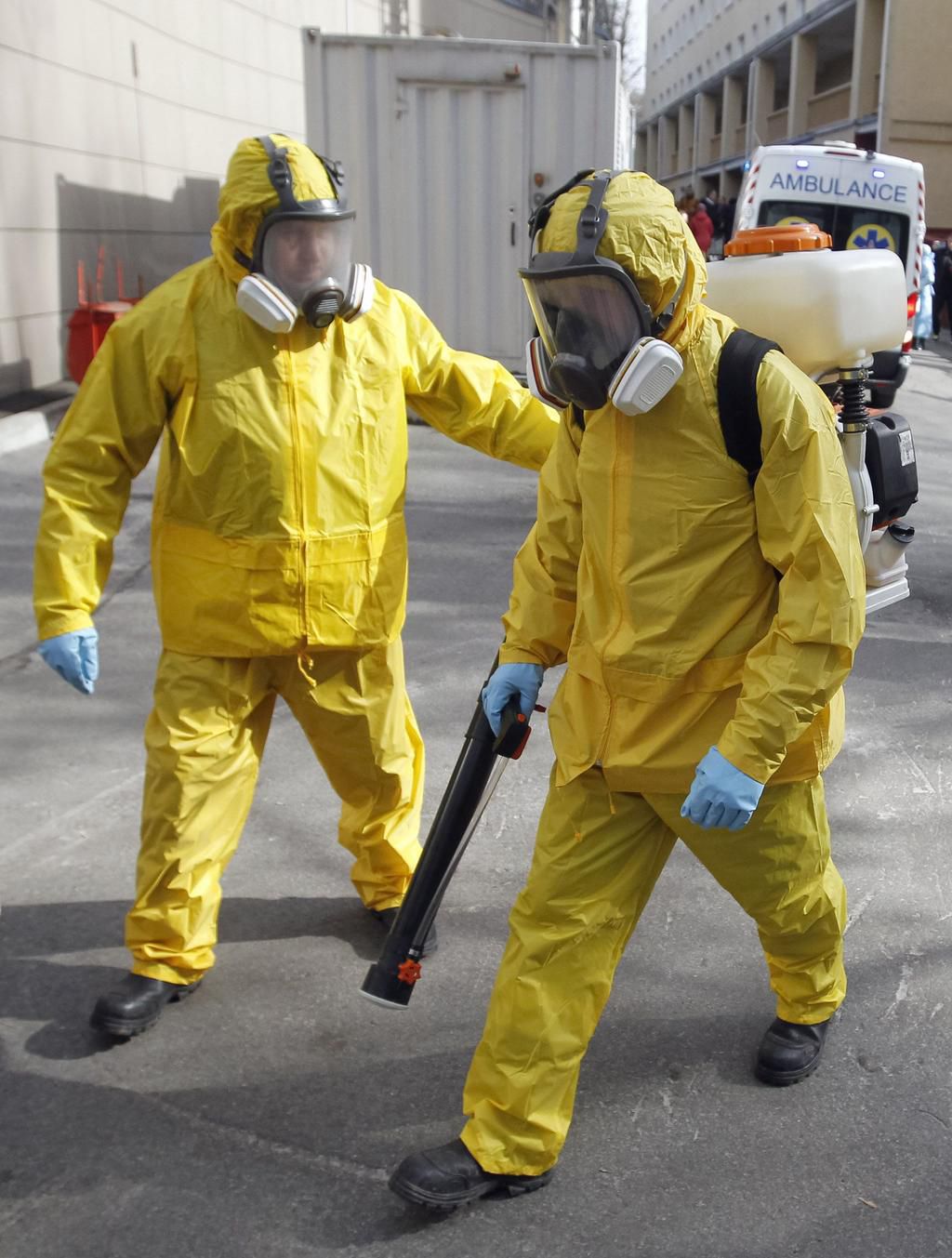 Training Session Against The COVID-19 Coronavirus In Ukraine