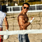Maverick Baller- Nanjiani jumped at the chance to re-create Top Guns epic beach-volleyball scene. &quot;Tom Cruise has such an iconic look with the aviators,&quot; he says. &quot;There are are so few movie stars left, and Toms stayed an action starhes ...