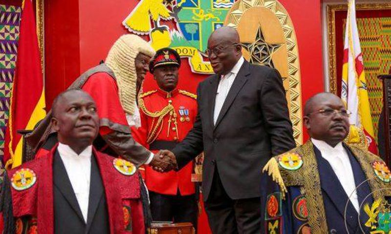 President Akufo-Addo in Parliament