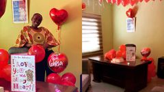 Stonebwoy surprises wife Dr Louisa for Val's Day