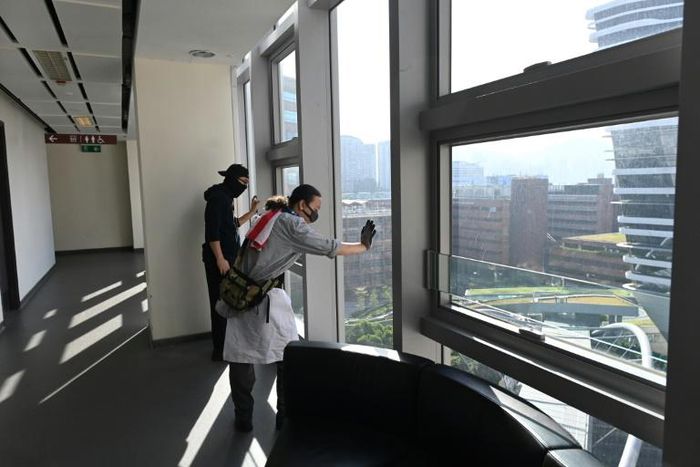 Pro-democracy protesters hiding out the Hong Kong Polytechnic University are fearful and exhausted, but defiant