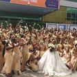 Woman weds with over 200 bridesmaids (photo)