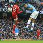 Gabriel Jesus scores the first of his two goals against Fulham