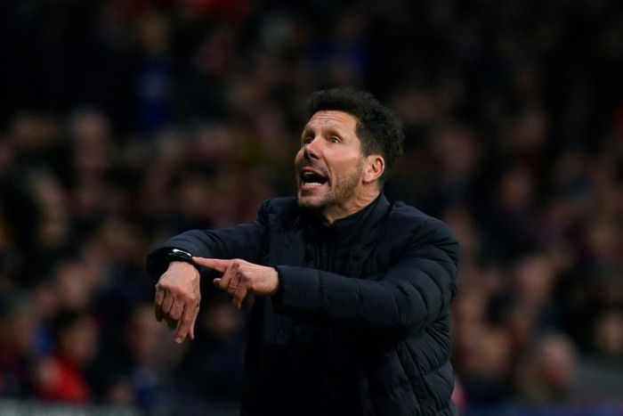Atletico Madrid coach Diego Simeone oversaw his team beating Liverpool 1-0 in the first leg of their Champions League last-16 tie on Tuesday.