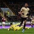 Anthony Martial scored Manchester United's opening goal in a 2-0 win at Burnley