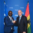 GFA President Kurt Okraku and FIFA President Infantino