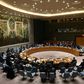 The UN Security Council usually meets in this room at the world body's headquarters in New York, but members met via videoconference because of the coronavirus crisis