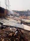 The fire destroyed 17 stores