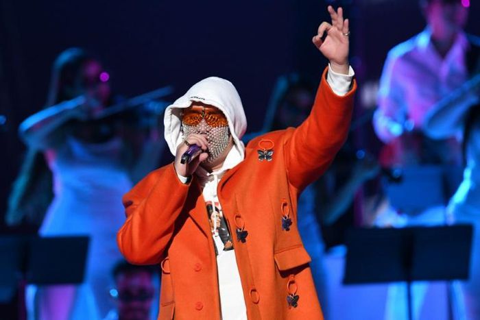 Puerto Rico's Bad Bunny, seen here performing in Las Vegas last year, dominated the first ever Spotify Music awards in Mexico