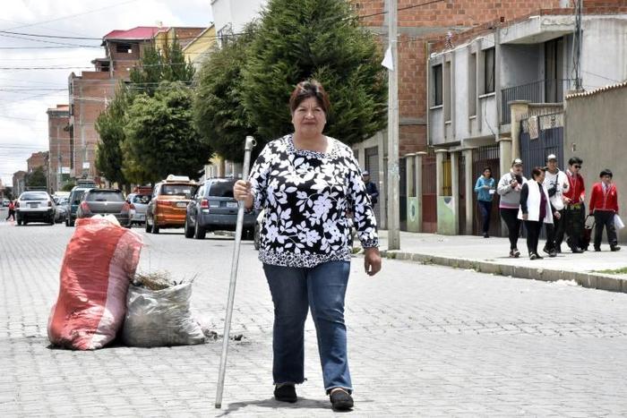 Mercedes Viricochea, a former local government secretary, defended her neighborhood during violent protests in Bolivia