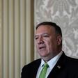US Secretary of State Mike Pompeo gives a press conference in Portugal, before heading to Morocco