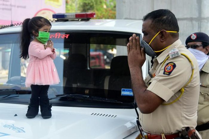Jyoti Amge encouraged people to wash their hands as she made appearances across the western Indian city of Nagpur