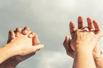 holding hands