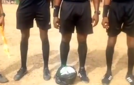 Match ball wrapped in polythene bag scares referees during BA Utd Vs Bofoakwa game