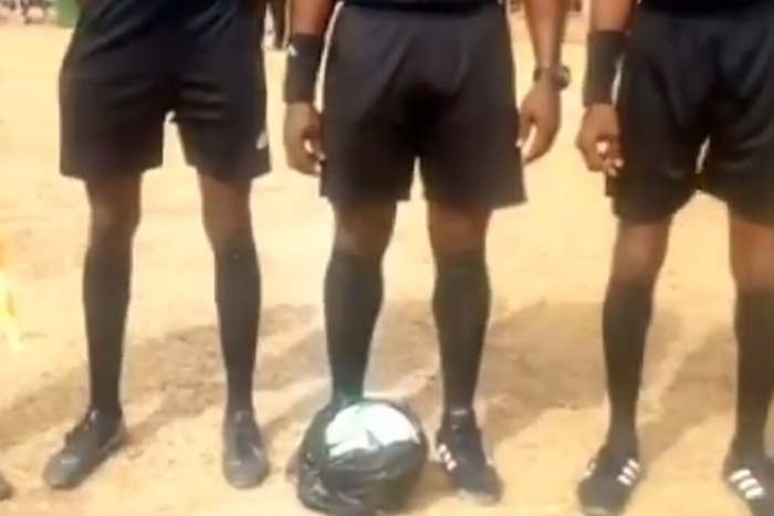 Match ball wrapped in polythene bag scares referees during BA Utd Vs Bofoakwa game