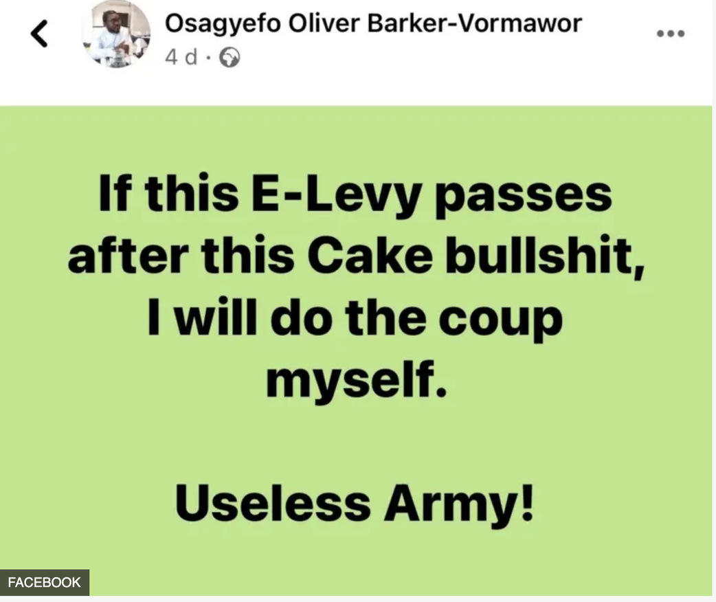 Oliver Barker-Vormawor's post