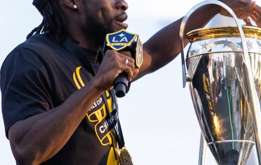 Video: Black Stars player Joseph Paintsil performs latest song to celebrate LA Galaxy MLS Cup triumph