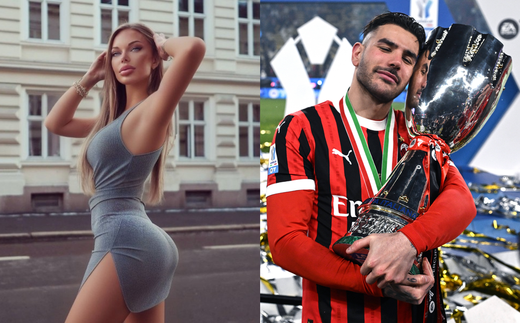 Luisa Kremleva and Theo Hernandez