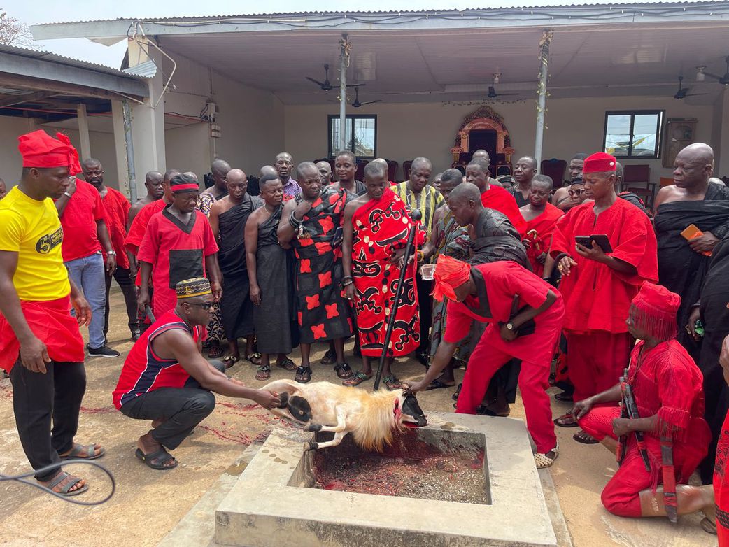 Aowin Traditional Council banishes NDC MP, invokes spirits in ritual (Video)