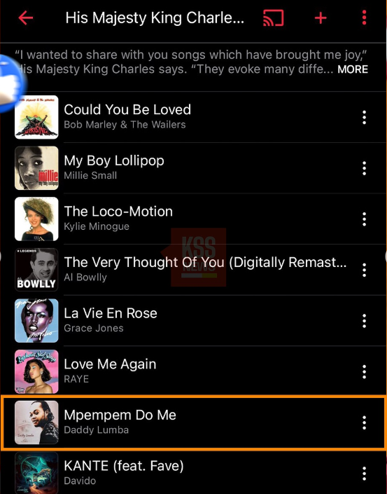King Charles III lists Daddy Lumba’s ‘Mpempem Do Me’ on his Commonwealth Day playlist