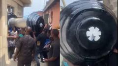 Ghanaian gym instructor buried in a bizarre dumbbell-shaped coffin