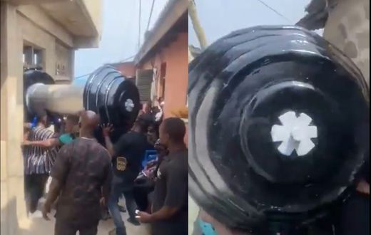 Ghanaian gym instructor buried in a bizarre dumbbell-shaped coffin