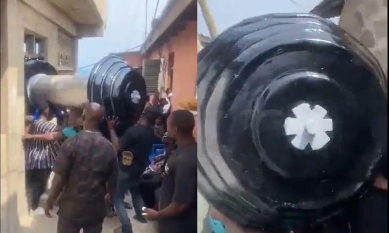 Ghanaian gym instructor buried in a bizarre dumbbell-shaped coffin