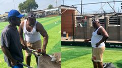 Bukom Banku and sons takeover Bukom astroturf, start maintenance works (Video)