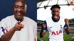 Mohammed Kudus set for £55M Tottenham move, Dr Bawumia reacts with joy