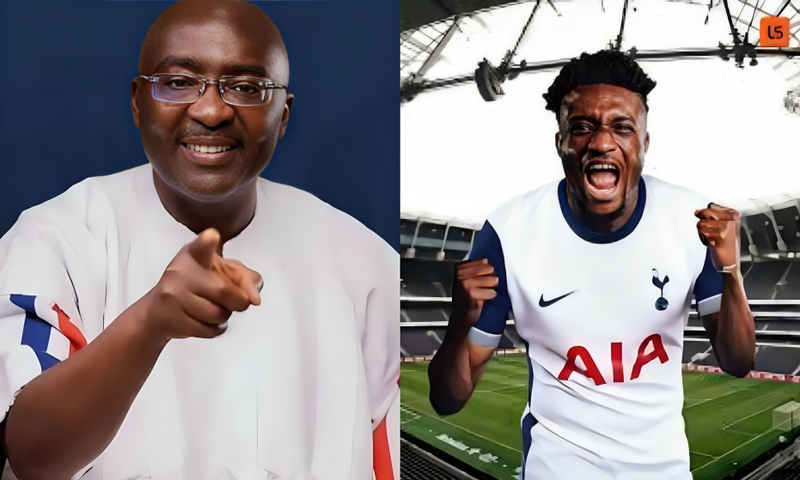 Mohammed Kudus set for £55M Tottenham move, Dr Bawumia reacts with joy