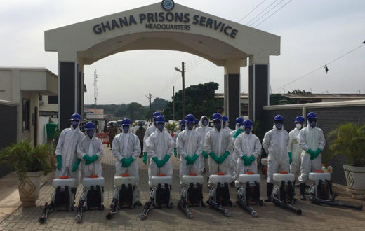 Zoomlion disinfects Prisons headquarters, James Camp Prisons and Soul Clinic school
