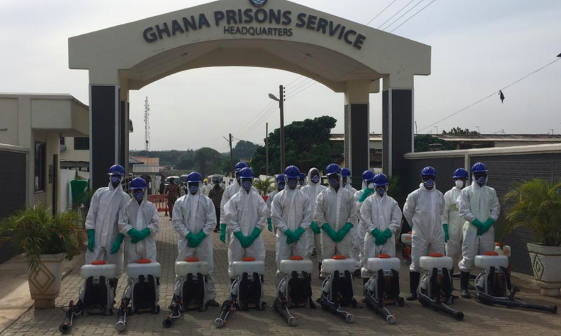 Zoomlion disinfects Prisons headquarters, James Camp Prisons and Soul Clinic school