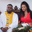 Bibi Bright and her husband, Akwasi Boateng looking regal at their traditional wedding.