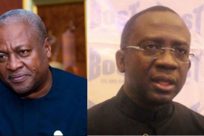 NDC flagbearer, John Dramani Mahama and Awuah Darko