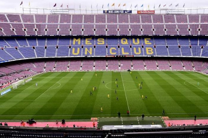 Barcelona played Las Palmas in an empty Camp Nou in October 2017.