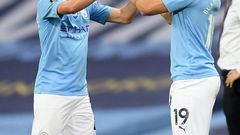 Sane (R) made his first league appearance of the season last week