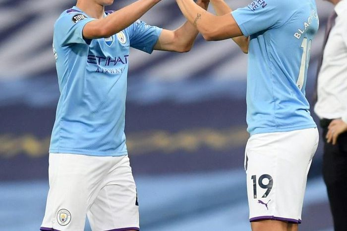 Sane (R) made his first league appearance of the season last week