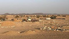 A picture taken on May 28, 2020, shows the village of Talhandak, some 80 kms northwest of Tessalit in northern Mali, where the leader of Al-Qaeda in the Islamic Maghreb Abdelmalek Droukdel is reported to have been killed by French forces