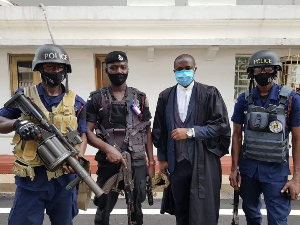Police personnel at Supreme Court