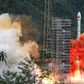 A Long March rocket lifts off from the Xichang Satellite Launch Center in Xichang in China's southwestern Sichuan province in June 2020